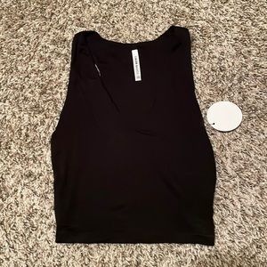 Lulus Feel Like Dancing Black Crop Top